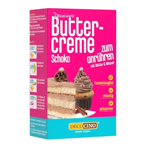 DECOCINO Buttercreme Schoko 250 g Tortencreme