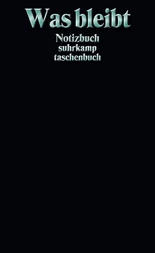 Notizbuch »Was bleibt«: Softcover, A6, Blanko, 160 Seiten