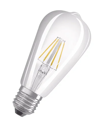 OSRAM E27 Dekorative kolbenförmige Filament LED 7W wie 60W warmweiß klar 806lm
