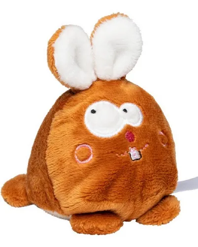 mbw Plüschfigur Maus / Hase / Biber - Schmoozies, Minifeet Plüsch, Knautschfigur (1-St), Unterseite aus Mikrofaser, Bildschirmreiniger, Tischdeko, Geschenke