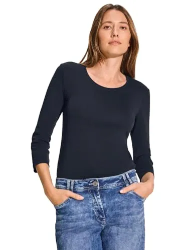 Damen Basic Shirt mit Rundhals