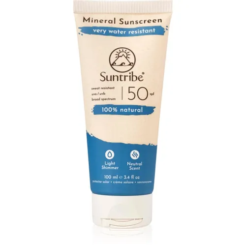 Suntribe Sonnencreme LSF 50 - 100 ml - Sonnenschutzmittel mit LSF 50, vegan und riffsicher. Hochwirksamer Breitbandschutz gegen UVA- und UVB-Strahlen, ideal für empfindliche Haut.