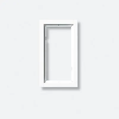 Siedle KR 611-2/1-0 SM KOMBIRAHMEN - Kombirahmen aus lackiertem Polycarbonat, ideal für Unterputzmontage und schützt Funktionsmodule. Mit integrierbarer Diebstahlsicherung für zusätzliche Sicherheit.