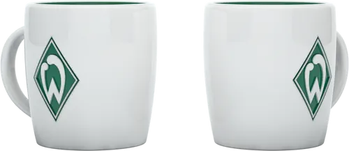 Werder Bremen Tasse Logo weiß