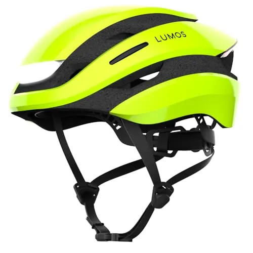 Lumos Ultra Smart-Helm | Fahrradhelm | Vorder- und Rücklicht (LED) | Blinker | Bremslichter | Bluetooth-Verbindung | Erwachsene: Herren, Damen (Electric Lime, Größe: S) MIPS
