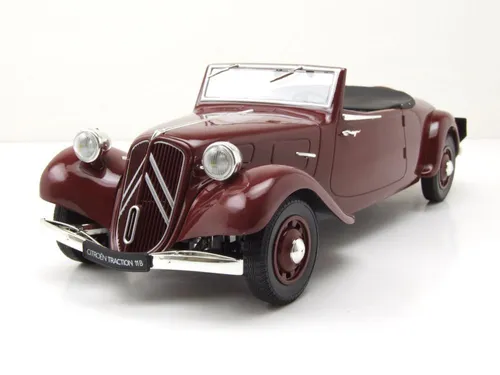 Produktbild Citroen Traction Cabrio 1938 dunkelrot Modellauto 1:18 Norev