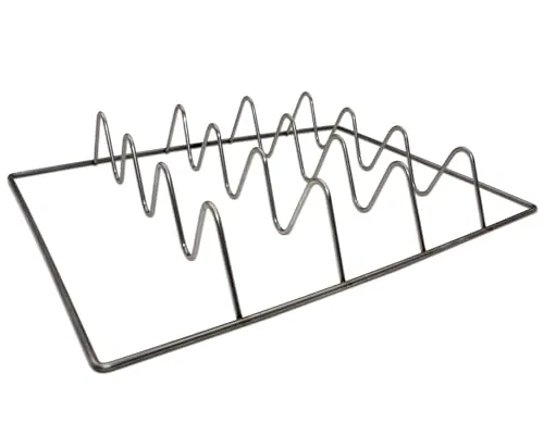 Angel Berger Premium Fischkörbchen Räucherrost 34 x 25cm Edelstahl