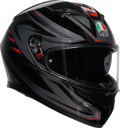 AGV K3 2.6 Syth schwarz, 61 - Sicher und vielseitig - Integralhelm mit hochfestem Thermoplast und ECE 22.06 Zertifizierung. Integrierte Sonnenblende und herausnehmbares Innenfutter für maximalen Komfort und Sicherheit.