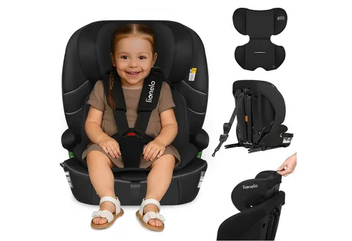 LIONELO LO-BILLY I-SIZE Kindersitz - ISOFIX-Kindersitz für Kinder von 76 bis 150 cm, entspricht der neuesten R129-Sicherheitsnorm und bietet optimalen Schutz sowie hohen Komfort bei Fahrten.