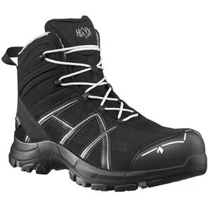 Sicherheitsstiefel BLACK EAGLE Safety 40.1 mid, S3, schwarz-silber, Größe UK 15.0 - Arbeits- & Schutzkleidung mit GORE-TEX® für optimale Wasserdichtigkeit und Atmungsaktivität, ideal für wechselnde Einsatzbereiche.