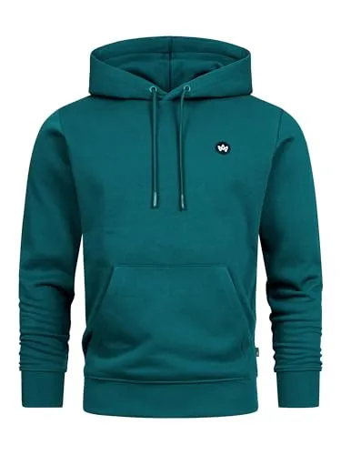 KRONSTADT Herren KSLars Hoodie Sweatshirt mit Kapuze aus Baumwollmix | Kapuzenpullover für Männer Mediterranea, S
