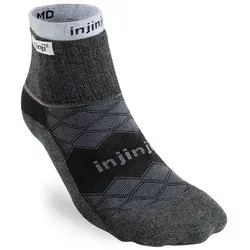 Injinji Herren Liner+Runner Mini-Crew schwarz von Injinji