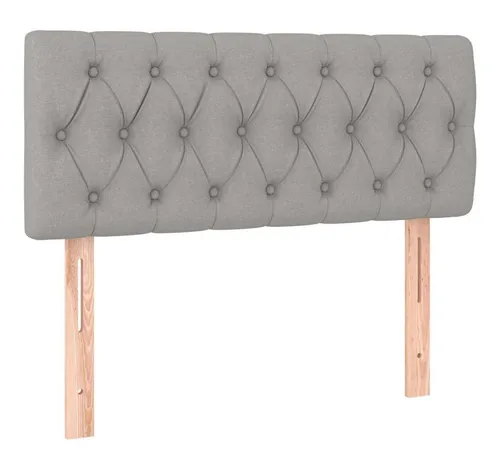 vidaXL Kopfteil Hellgrau 100x7x78/88 cm Stoff von vidaXL