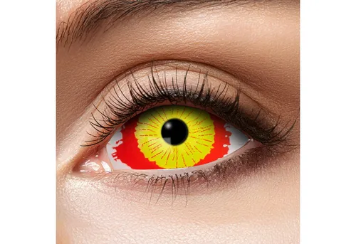 Eyecatcher Farblinsen Sclera Kontaktlinsen 22mm in gelb von Eyecatcher