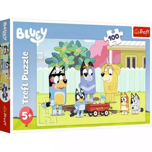 Trefl 16471 Bluey Kinderpuzzle - 100 Teile, fördert Konzentration und Kreativität durch spannende Motive