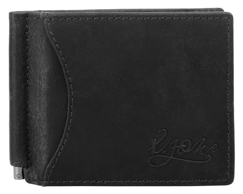 X-ZONE Geldbörse Herren 020088 schwarz - Slim und praktisch - Portemonnaies aus 100 % vegetabilem Rindleder, mit Geldklammer und 8 Kartenfächern. Zeitloses Design, ideal für den modernen Mann, der Wert auf Stil und Funktionalität legt.