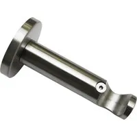 Schöner Wohnen Wandhalter Leon für Gardinenstange Ø 20 mm Edelstahl-Optik