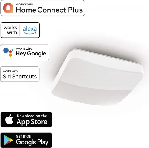 Hama WiFi Deckenleuchte 27cm Glitzereffekt quadratisch