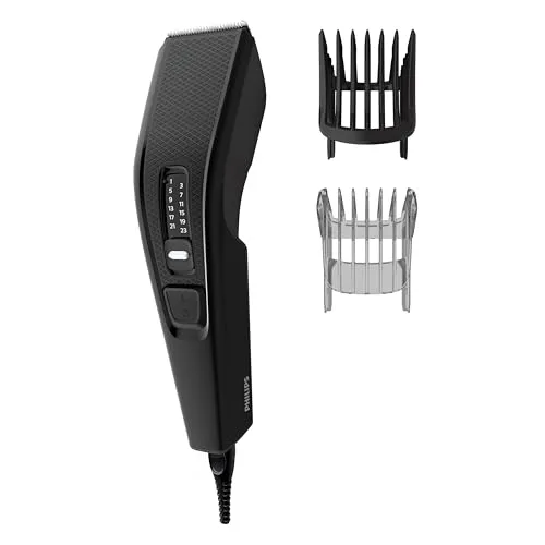 Philips HC3510/15 Hairclipper Series 3000 - Haarschneider schwarz - Pflege: Leistungsstarker Haarschneider mit 13 einstellbaren Schnittlängen von 0,5 bis 23 mm für präzise Haarschnitte zu Hause.