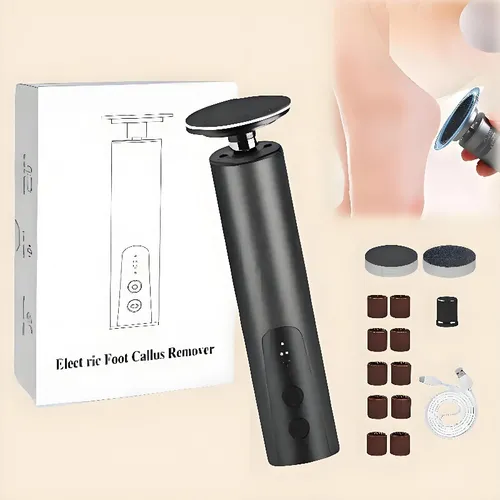 Elektrische Fußfeile Hornhautentferner – Professionelle Fuß- und Handpflege für Zuhause - Elektrische Feilen & Geräte, tragbar und multifunktional, sorgt für sanfte und effektive Hornhautentfernung mit leiser Diamanttechnologie.