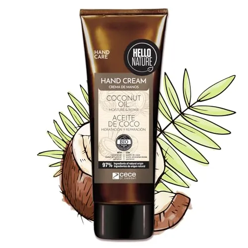 P-Beauty Naturkosmetik Handcreme mit Bio Kokosöl, vegane Feuchtigkeitspflege für trockene Hände - zieht schnell ein & pflegt intensiv trockene Haut - Handpflege ohne Parabene & Silikone (1x75ml)