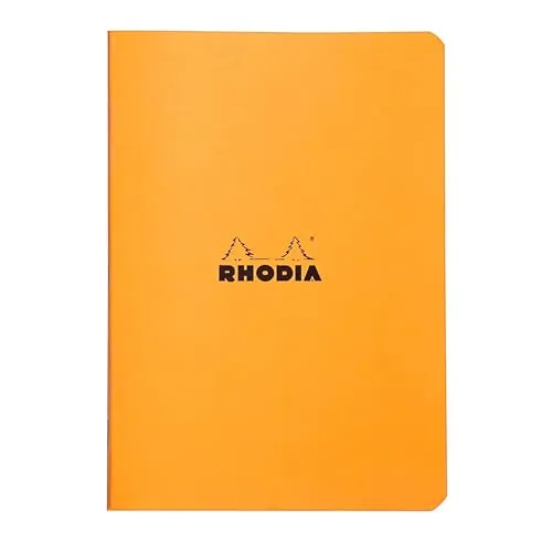 Rhodia A5 Notizheft 10er Set - Liniert, Orange - Blöcke & Formulare - 48 Blatt pro Heft, hochwertige 80g Papierqualität für ein angenehmes Schreibgefühl.
