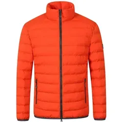 Blue Wave Herren Steppjacke Maximilian - Orange 4XL - Die Herren Steppjacke Maximilian in Daunenoptik bietet stilvolle Wärme und ist winddicht sowie atmungsaktiv. Perfekt für kalte Tage, mit praktischen Reißverschlusstaschen und sportlich-elegantem Design.