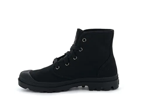 Palladium Damen PAMPA HI Desert Boots, Schwarz - Robuste Wanderschuhe für Abenteuer - Wanderschuhe mit strapazierfähigem Obermaterial, ideal für Outdoor-Aktivitäten und stilvolle Abenteuer.