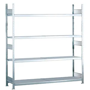 Weitspannregal GR 2500 x 2000 x 500mm - Werkstatteinrichtung mit robusten Stahlböden, ideal für die sichere Lagerung von schweren Gegenständen und Werkstoffen.