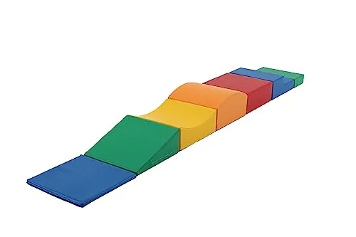 IGLU SOFT PLAY 7 XL Softbausteine - Mehrfarbige Schaumstoffbausteine für Kinder - Indoor Klettergerüste für Kinder, fördern motorische Fähigkeiten und Gleichgewichtssinn mit sicheren, langlebigen Materialien aus Lettland.
