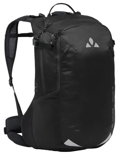 VAUDE Trailvent 15 – Kompakter Mountainbike Rucksack 15L - Rucksäcke mit atmungsaktivem Netzrücken und Trinksystem-Fach – ideal für kurze MTB-Touren und höchsten Tragekomfort.