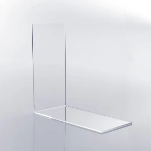 Buchstütze (4.0x14.0x14.0cm) für Taschenbücher / CDs aus PLEXIGLAS® (10er Pack)