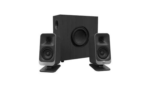 Klipsch ProMedia Lumina 2.1 Lautsprechersystem mit RGB-Beleuchtung - Erleben Sie präzisen 2.1 Sound mit dem Klipsch ProMedia Lumina. Der kompakte Subwoofer und die vielseitigen Anschlussmöglichkeiten bieten ein optimales Klangerlebnis für Gaming und Multimedia.