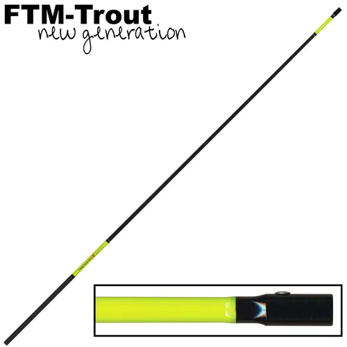 Fishing Tackle Max FTM Gorilla Kescherstange 1,8m - Stabiler Kescherstab für Forellenangeln - Kescherstange von FTM mit 1,80m aus Kohlefaser, extrem stabil und leicht (225g), ideal für Unterfangkescher und kraftvolle Würfe beim Angeln.
