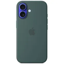 APPLE IPHONE 16 SILICONE CASE WITH MAGSAFE - Lake Green, schützende Silikonhülle mit MagSafe-Kompatibilität für einfaches Laden