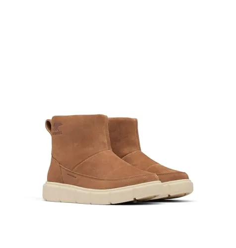 Sorel Explorer III Damen Slip-On-Stiefel - Wasserdichte Wanderschuhe mit 100 g Isolierung und Kunstfell-Schaft, ideal für kalte und nasse Bedingungen.