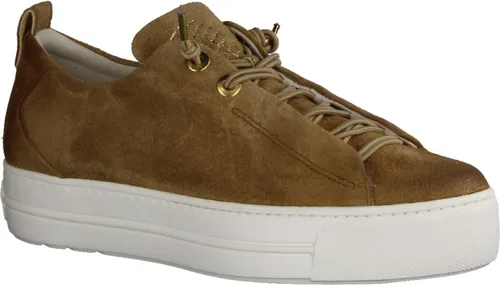 Paul Green Damen Low-Top Sneaker, Mittelbraun 38.5 EU - Damen-Sneaker mit flacher Plateausohle aus leichtem EVA, ideal für den Alltag und Freizeitaktivitäten, bequemes Leder-Innenmaterial.