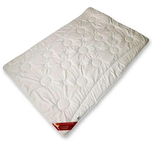Garanta Merino-Kombi-Steppbett 135x200 - Extra-warm - Bettdecken - Duo-Warm Steppbett aus 100% Merino-Schafschurwolle für optimale Feuchtigkeitsaufnahme und hervorragende Wärmehaltung. Ideal für einen gesunden Schlaf.