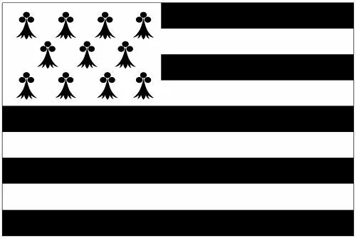 Aufkleber Sticker Flagge Fahne Frankreich - Bretagne Autoaufkleber