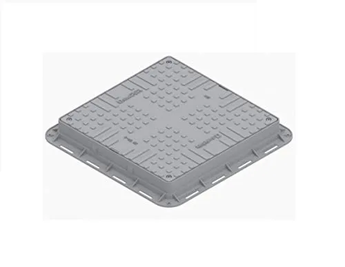 Schachtdeckel 700mm x 700mm GRAU Kanaldeckel Brunnendeckel Kontrollschacht Abdeckung Revisionsschacht Schachtabdeckung