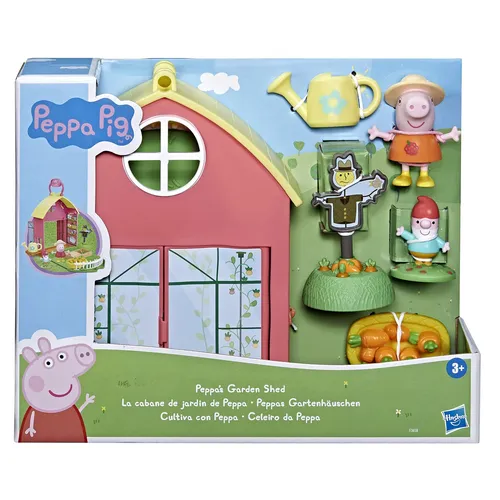 Peppa Pig Peppa’s Adventures Peppas Gartenhäuschen Spielset, enthält 1 Figur, 5 