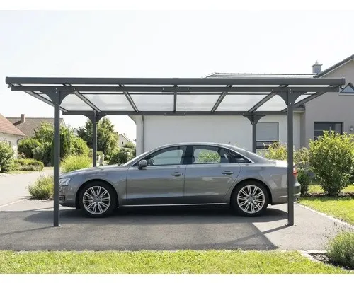 Floraworld Carport 6M mit 6 mm Platten