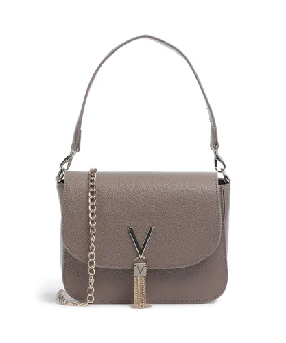 Valentino Bags Divina Schultertasche taupe VBS1R404G-259 - Schultertasche aus hochwertigem Lederimitat in elegantem Taupe, perfekt für stilvolle Auftritte und vielseitige Looks.