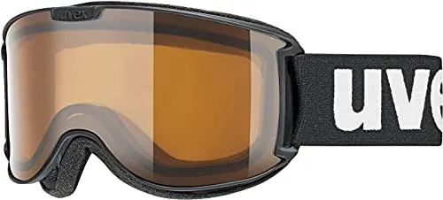 Uvex skyper P - Skibrille für Damen und Herren - polarisiert - vergrößertes, beschlagfreies Sichtfeld - black met matt/brown-clear - one size
