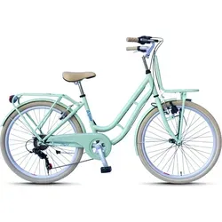WYNN Kinderrad 24 Zoll KID1.0 grün Rahmenhöhe 38 cm 6 Gänge V-Brake - Grün