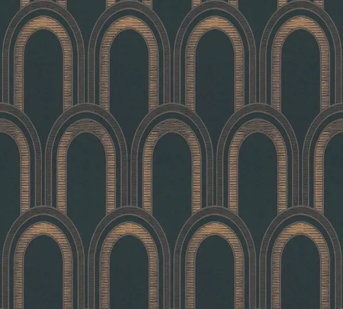Architects Paper Vliestapete Arcade, Art Deco in Schwarz und Beige - Tapeten mit 45 verschiedenen Designs, ideal für kreative Gestaltungen und elegante Räume. Perfekt für individuelle Wohnkonzepte.