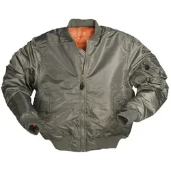 Mil-Tec Herren Us Mai 1 Jacke, Oliv, L EU - Funktionsjacke mit robustem Frontreißverschluss, zahlreichen Taschen und bequemem Strickbund für optimalen Tragekomfort bei Outdoor-Aktivitäten.