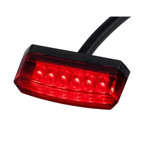 Motorrad LED Mini Rücklicht Bremslicht Boston schwarz getönt schwarz getönt