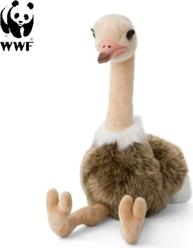 WWF Plüsch Vogel Strauß 35 cm - Stofftier & Teddybär: Flauschiges, lebensechtes Plüschtier aus 100% recyceltem PET, ideal für Babys und Kleinkinder. Unterstützen Sie mit jedem Kauf den WWF und seine weltweiten Projekte.