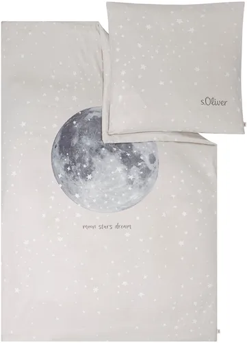 s.Oliver Kinderbettwäsche Mond 135 x 200 cm von s.Oliver